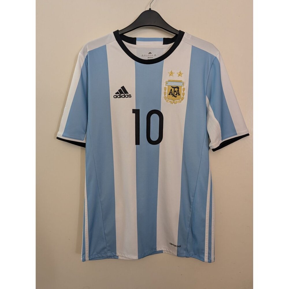 Adidas Argentina National Team Messi #10 Climacool Soccer Jersey Kids XL